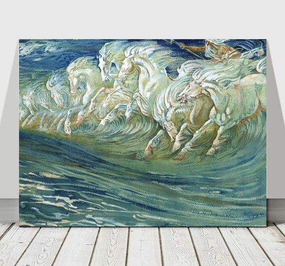 Ocean Silk Poster 24.4x50.5cm Size Custom Posters Silk Printed Etsy