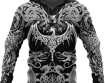 Viking hoodie new hooded creative design hoodie gift hoodie