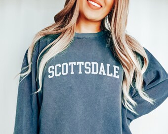Scottsdale Sweatshirt: Comfort Colors Bachelorette Party Crewneck