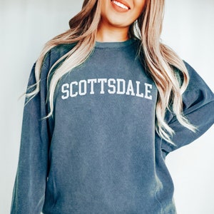 Scottsdale Sweatshirt, Comfort Colors®, Bachelorette Party, Girls Weekend Trip Crewneck, Bridal Party, Bridesmaid Gift