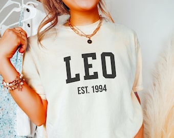 Custom Leo Zodiac T-Shirt: Comfort Colors® Astrology Tee