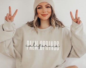 Palm Springs Crewneck Sweatshirt: Girls Trip Bachelorette Apparel