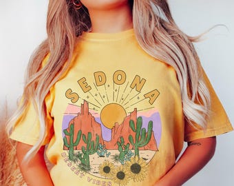 Sedona Bachelorette Party T-Shirt: Desert Vibes Girls Trip Tee