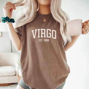 CUSTOM Virgo Birthday Shirt | August September Birthday T-Shirt | Virgo Astrology Gift | Star Sign Tshirt | Comfort Colors® Tee