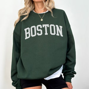 Boston Crewneck Sweatshirt, Trendy Vintage Aesthetic, Unisex Travel Crewneck, Boston Gift