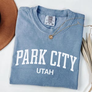 Park City Utah Shirt | Bachelorette Party & Girls Trip T-Shirt | Trendy Vintage Aesthetic | Comfort Colors® Tee | Park City Gift