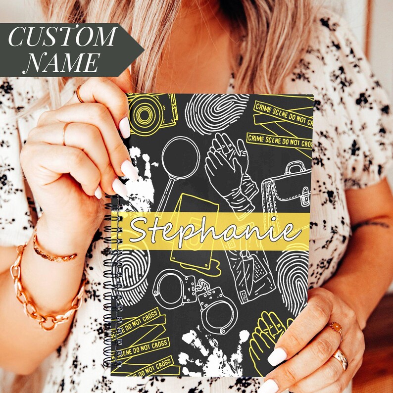 Forensic Science Notebook Custom Criminal Justice Notebook Personalized CJ Major Journal Law ...