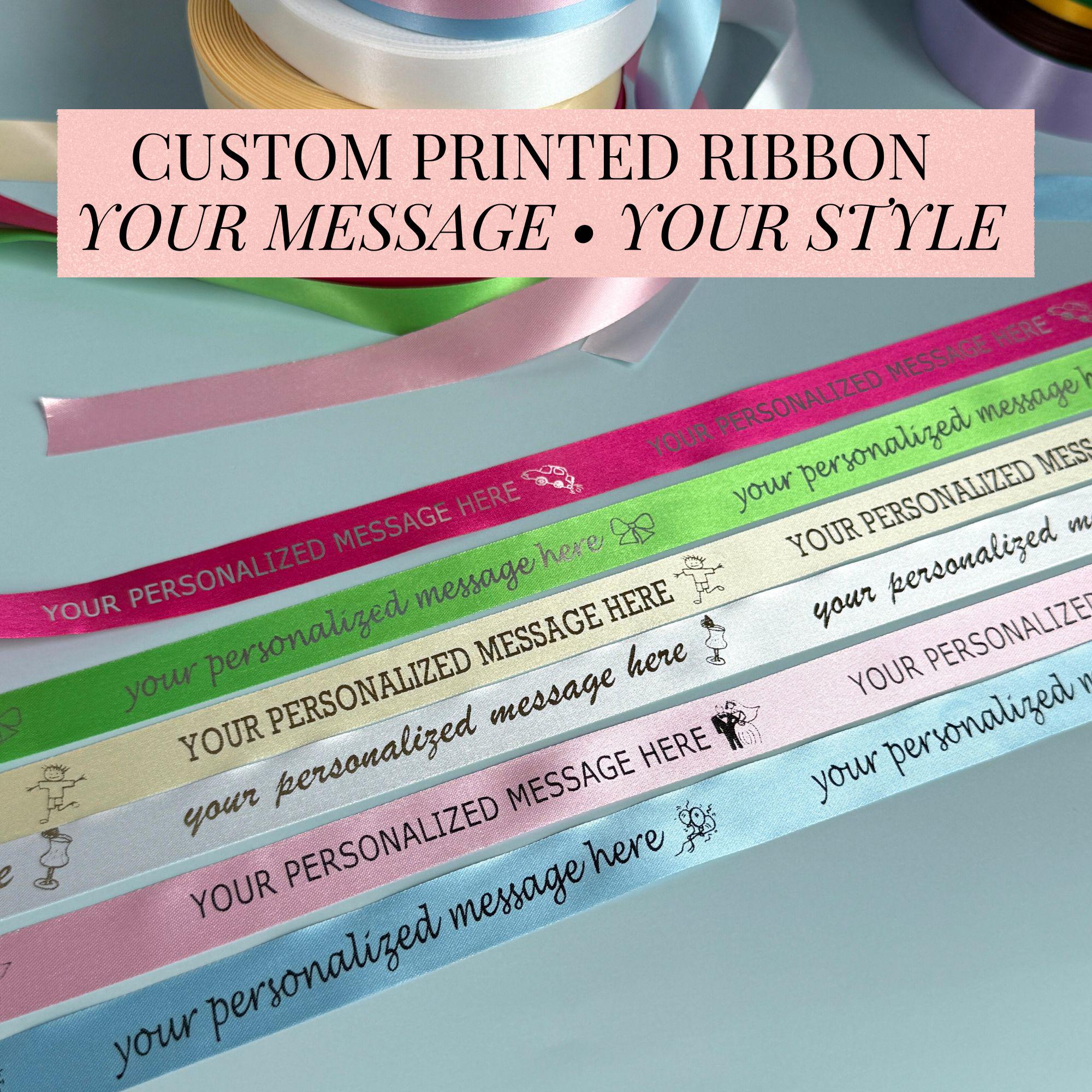 Custom Corporate Ribbon Personalized Event Ribbon Company Logo Ribbon ...