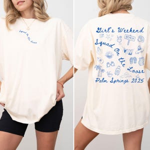 Aangepast reisshirt meisjes Gepersonaliseerde meisjes weekend T-shirt zomervakantie shirt strandreis cadeau comfort kleuren reisshirt meisjes 2025