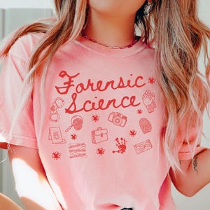 Forensic Science Shirt Design Custom Evidence Clothing For Investigator Gift Idea For Detective Work Wear Lab Tech Crime Scene T-shirt