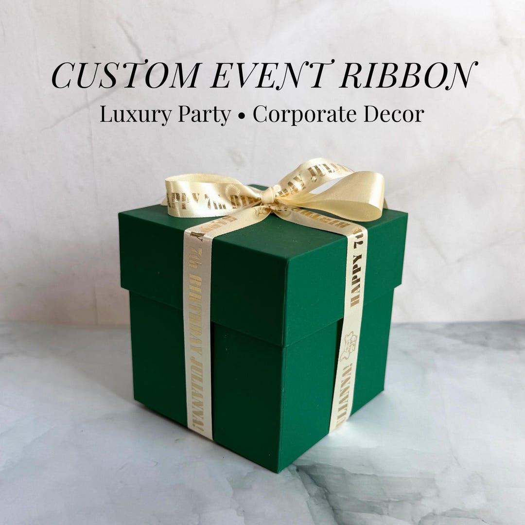Custom Event Planner Ribbon Personalized Luxury Party Decor Satin ...