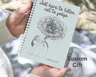 Burnout Recovery Journal for Therapists and Helpers Personalized Empathy Self Care Notebook Mental Health Support Gift