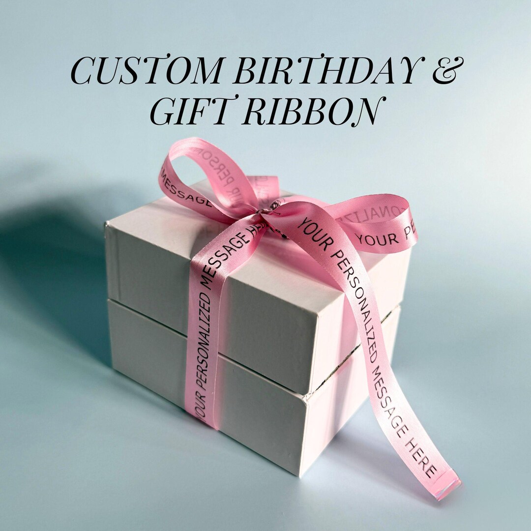 Personalized Birthday Ribbon Custom Gift Wrapping Ribbon Happy Birthday ...
