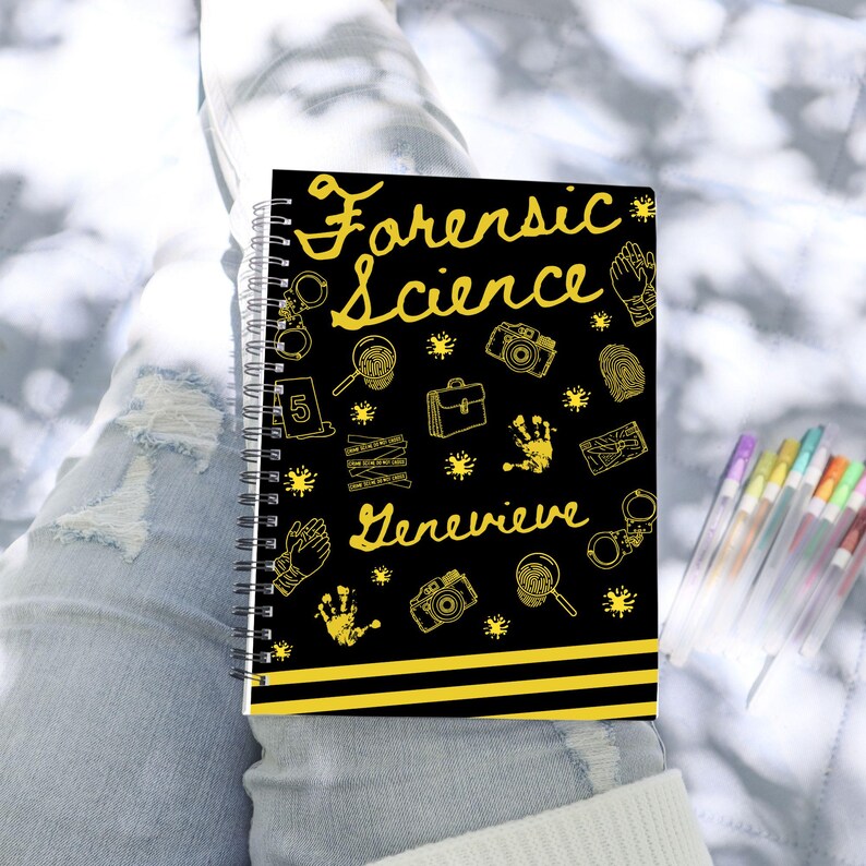 Forensic Science Notebook Forensic Notebook Personalized Detective Gift for Investigator Field ...