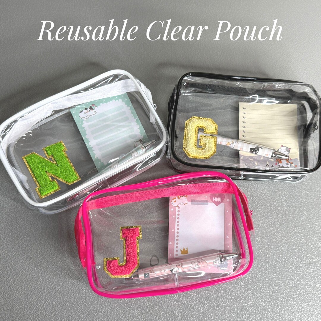 Assignment Pouch Teacher Custom Gift Clear Pouch Stationery Holder Monogram Gift for ...