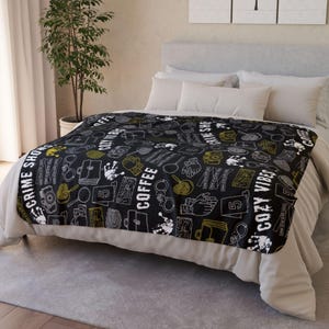 Cozy Crime Throw Blanket True Crime Fleece Blanket Detective Gifts Mystery Lover Blanket Forensic Science Gifts Criminal Justice Gifts Gifts for Investigator Crime Scene Investigator Gift