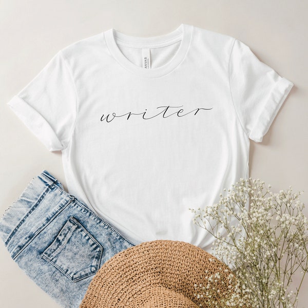 Writer/Schriftsteller Unisex T-Shirt, Geschenke für Schriftsteller, Autoren, Buchliebhaber