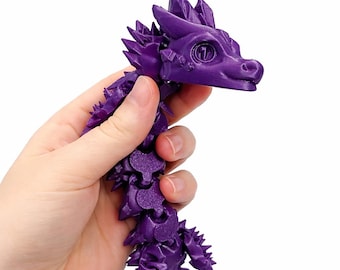 Large Articulated Dragon 36cm 3D Printed Flexi Dragon Toy, Desk Dragon Figure, Fidget Dragon, Fantasy Dragon Gift, Articulated Dragon Model
