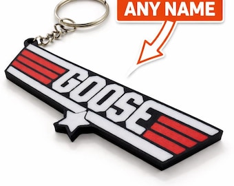 Personalised Pilot Name Keyring | 3D Printed Aviation Style Tag | Custom Call Sign Keychain Gift
