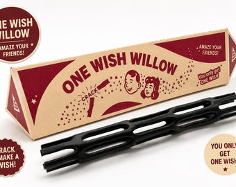 Wish Willow Kit | Make a Wish Toy | 3D Printed Plastic Willow Wand & Cardboard Gift Box | Fun Family Tradition | Unique Gift