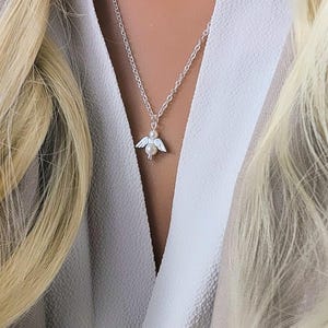 Guardian Angel Necklace Silver Stainless Steel