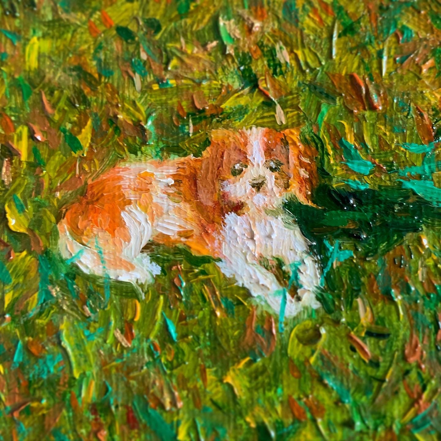 キャバリアの油彩絵画 あなたの愛犬のカスタム油絵 - キャバリア画家によるキャンバス油絵