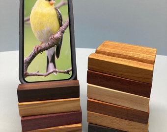 Phone Stands | Exotic Woods | Dual Grooves
