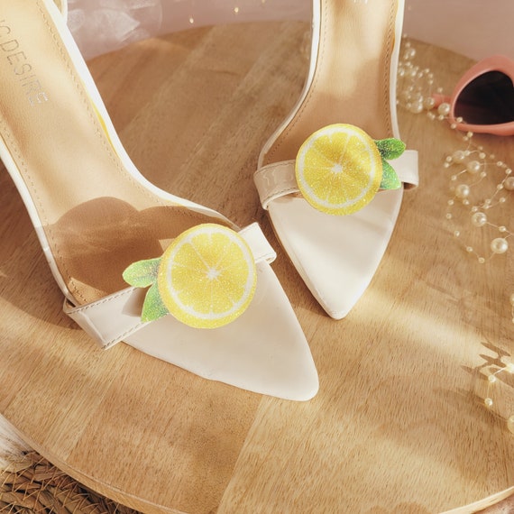 Lemon Glitter Clips Lemon Glitter Clips