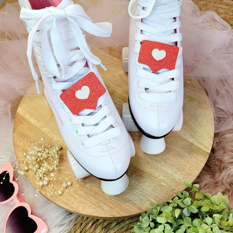 Valentines day gift, Social Media Shoe Clips, valentines gift, Glitter heart, Shoe Clips, Heart shoe clips, Rockabilly love, wedding shoe image 8