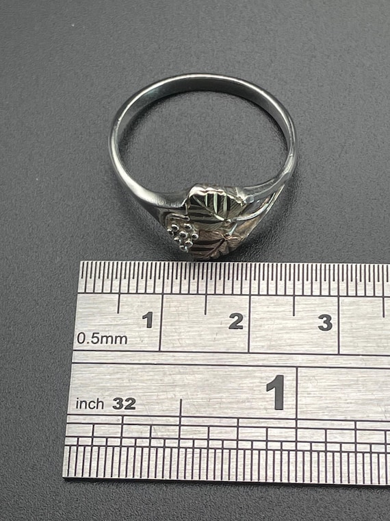 Vintage Black Hills American 12ct Solid gold leaf… - image 7