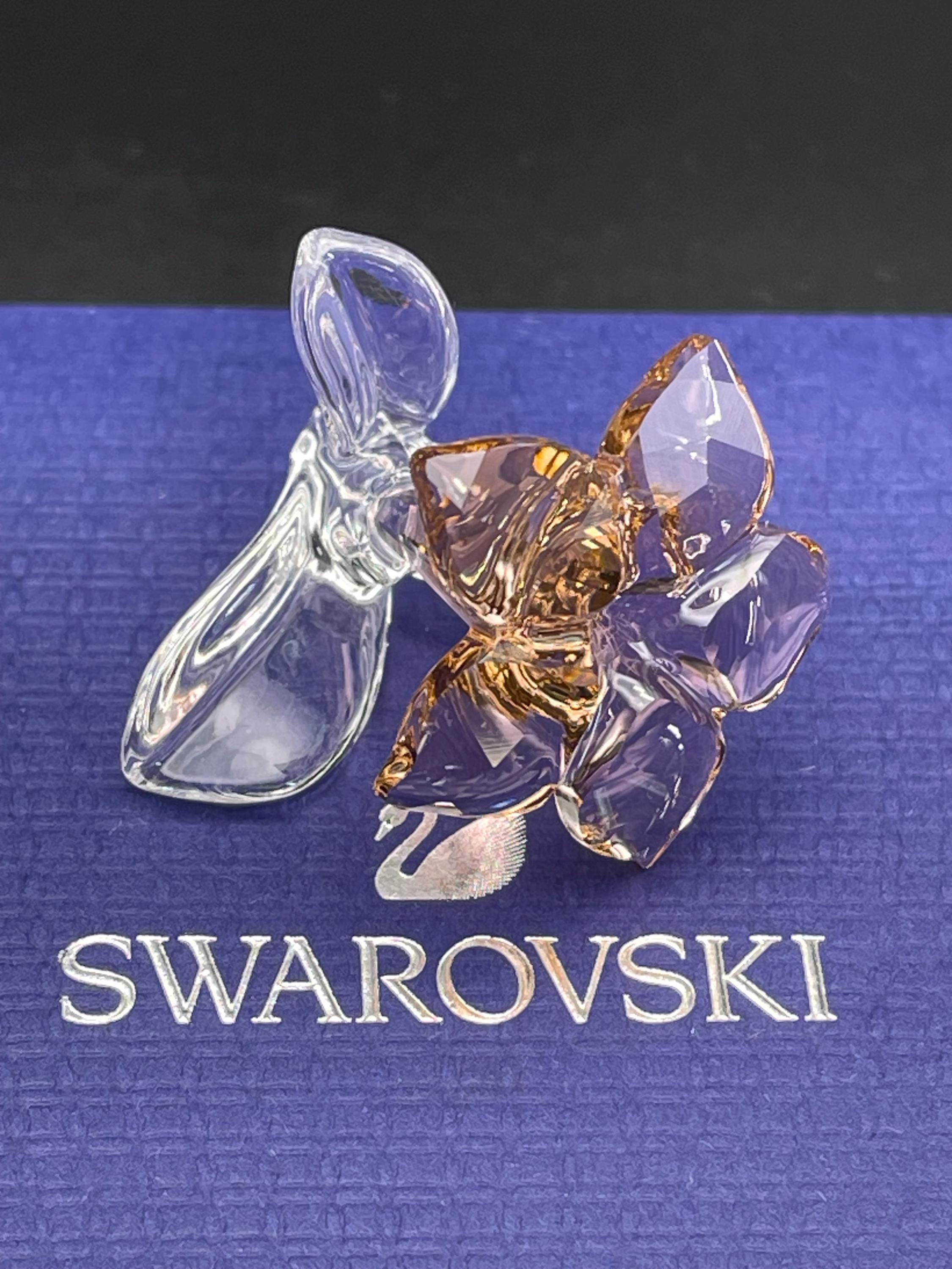 Vintage Swarovski Flower Figurine Made in Austria, Boxed in