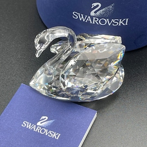 Vintage Swarovski Medium size Swan Figurine Austrian Swarovski Fine crystal Guarantee Certificate Boxed in original box Inspired