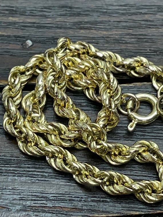 Vintage 9ct Gold bracelet For Ladies Women Wheat … - image 3