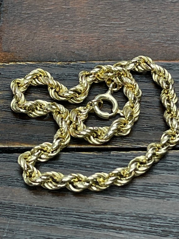 Vintage 9ct Gold bracelet For Ladies Women Wheat … - image 2
