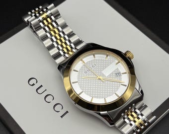 Authentic Vintage Swiss Made Gucci 18K 10 Micron Heavy Yellow Gold