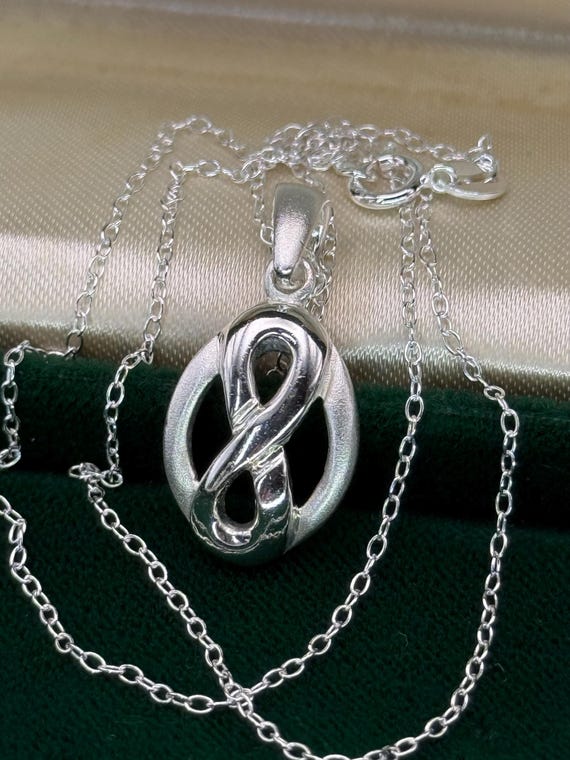 Vintage pendant Infinity Solid Silver Mackintosh … - image 2