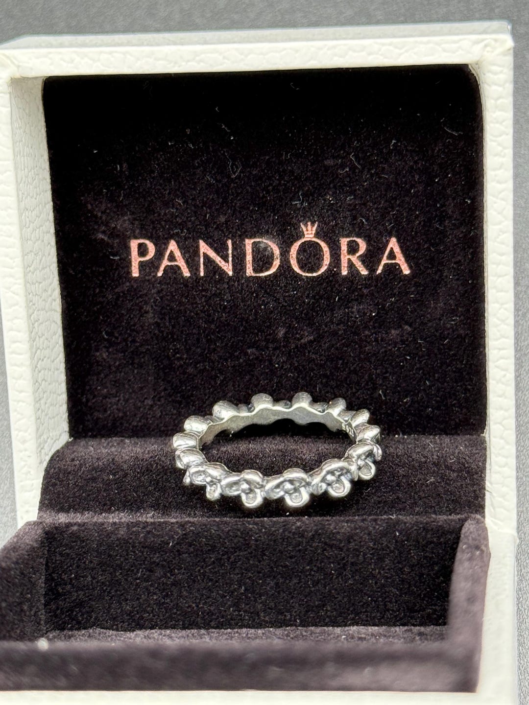 Vintage Pandora Sterling Silver Ring (size 50) – Genuine 925 Hallmark ...
