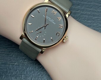 Vintage Marc Jacobs Rose Gold Watch, Beige Leather Band  display picture 2