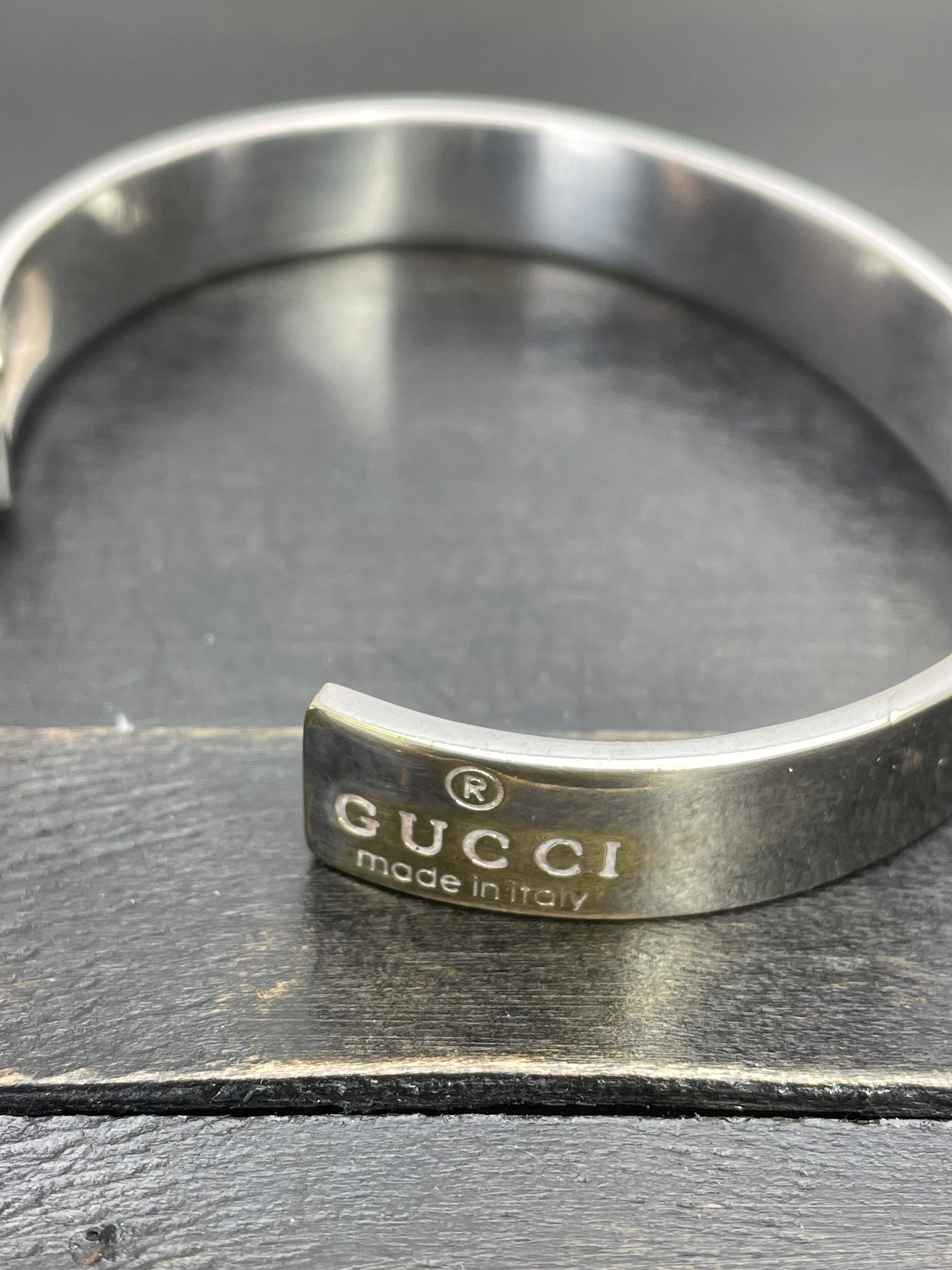 Gucci Bangle Bracelet Logo Bracelet Vintage Logo Cuff Bracelet - Etsy