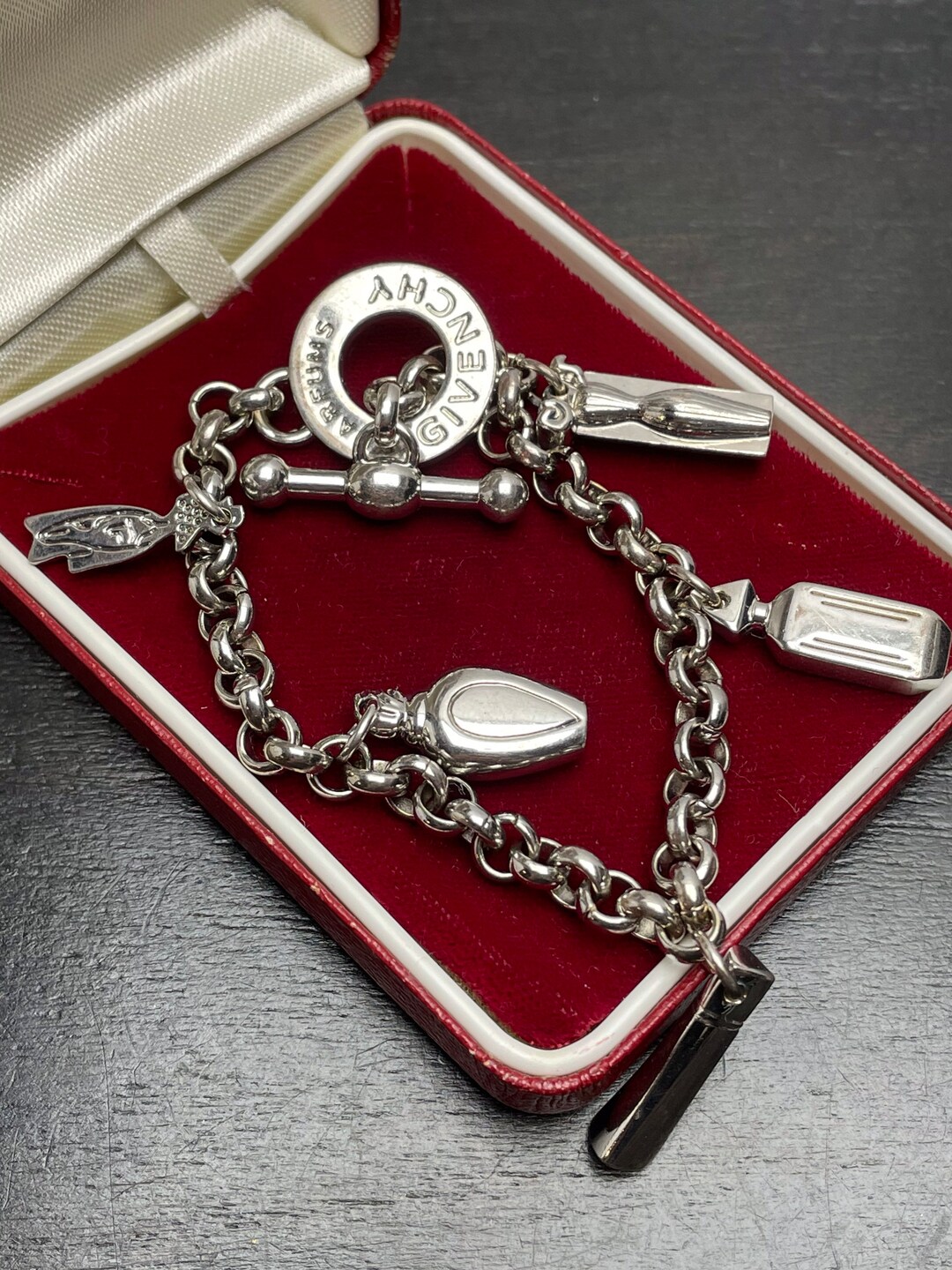 Vintage Givenchy Bracelet for Women Charm Bracelet Perfume Bottle Gift for Women Birthday Gift