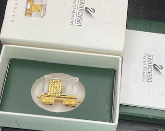 Figura de vagón de cristal Swarovski vintage, colección Crystal Memories (en caja)