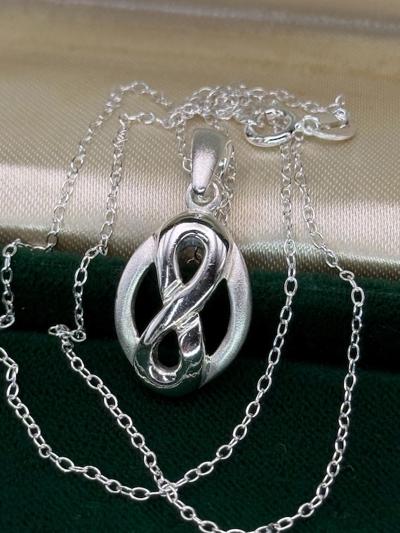 Vintage pendant Infinity Solid Silver Mackintosh … - image 5