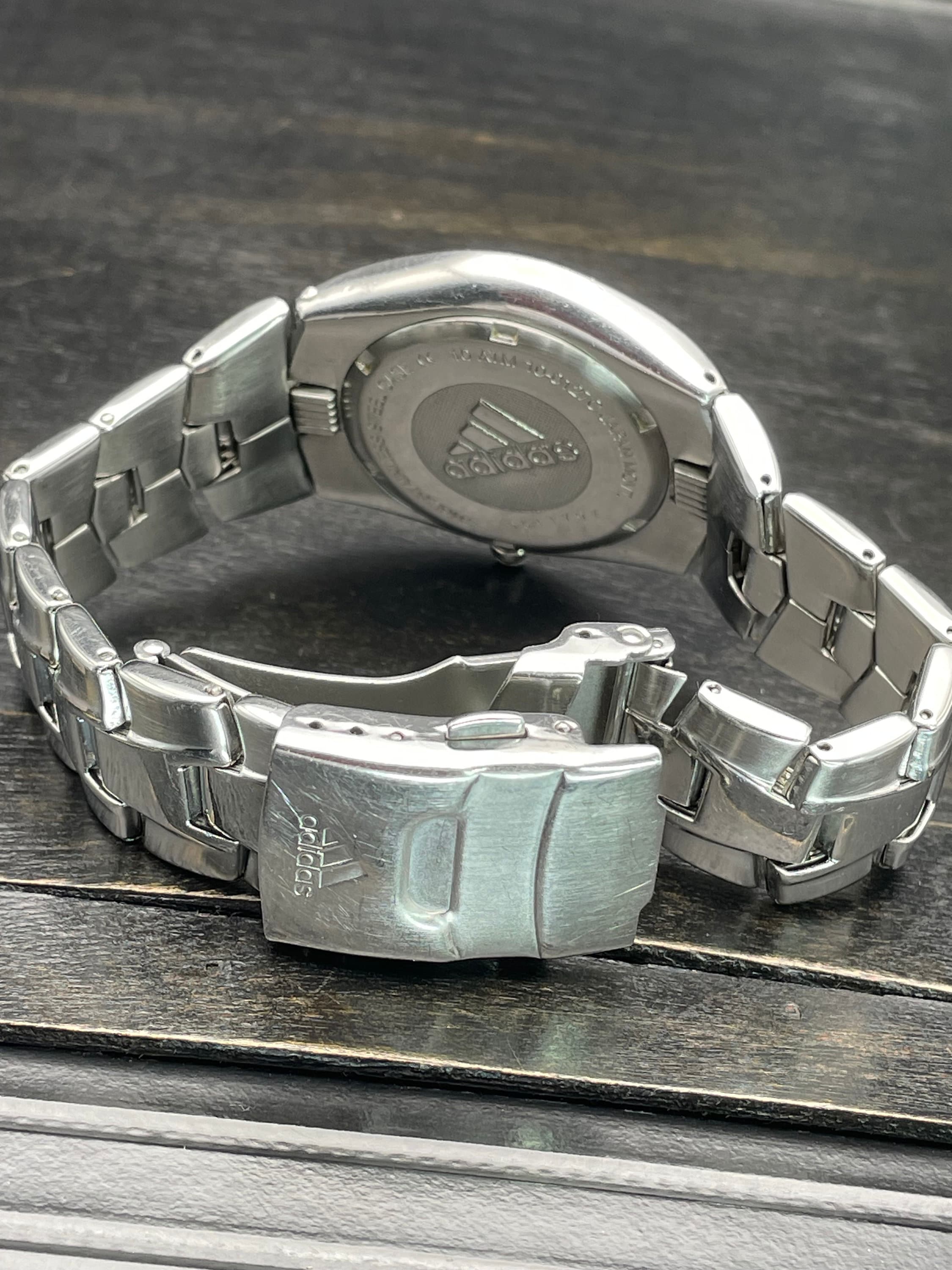 Vintage Adidas Men's Watch, Stainless Steel, Blue Dial