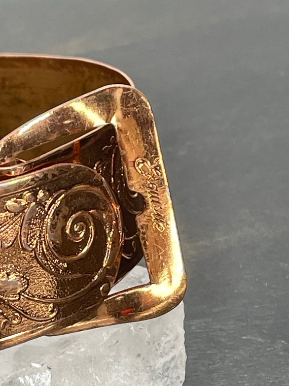 Antique Exquisite Rare! bracelet  Rose gold tone … - image 6