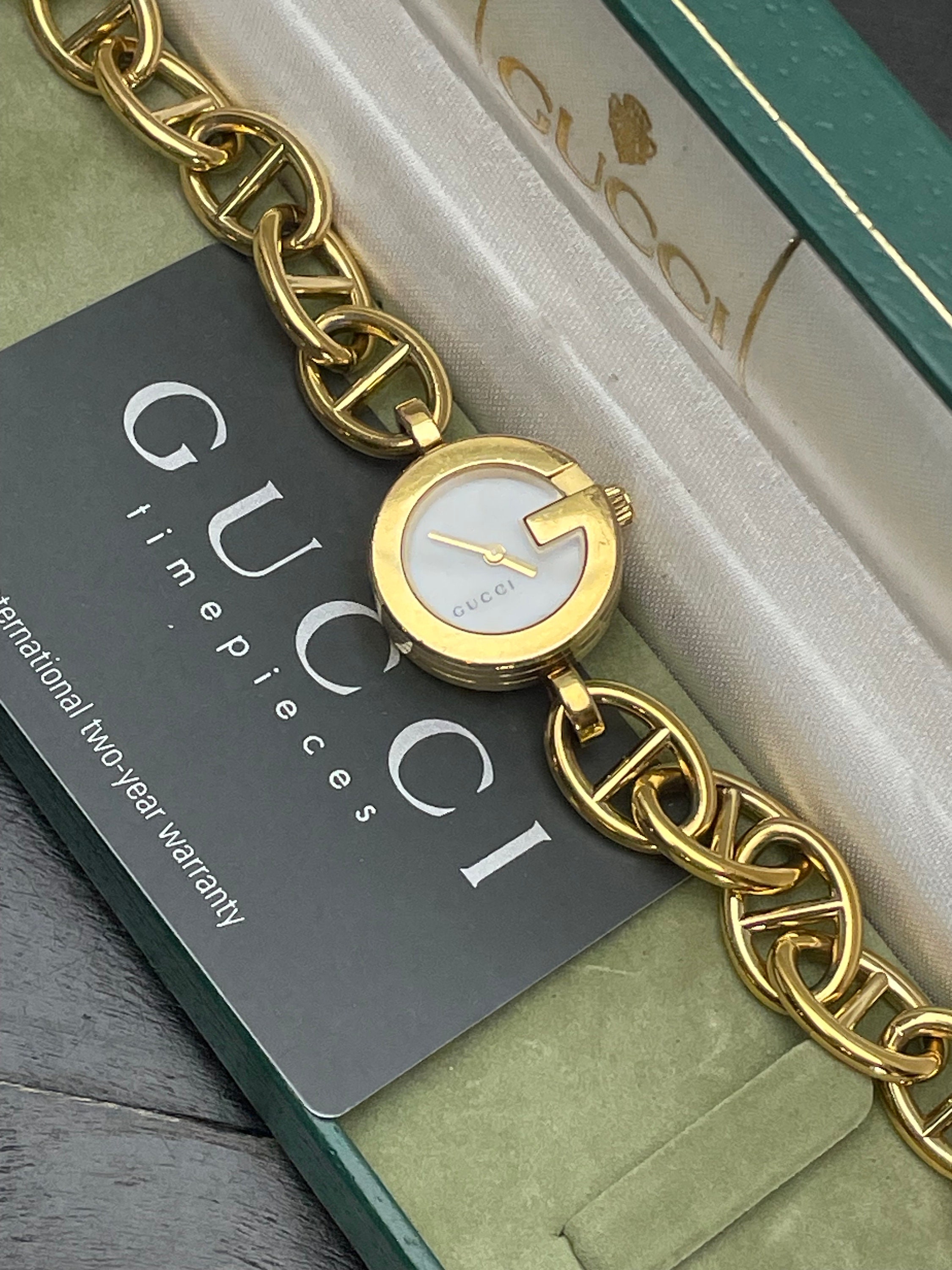 Gucci charm bracelet watch sale