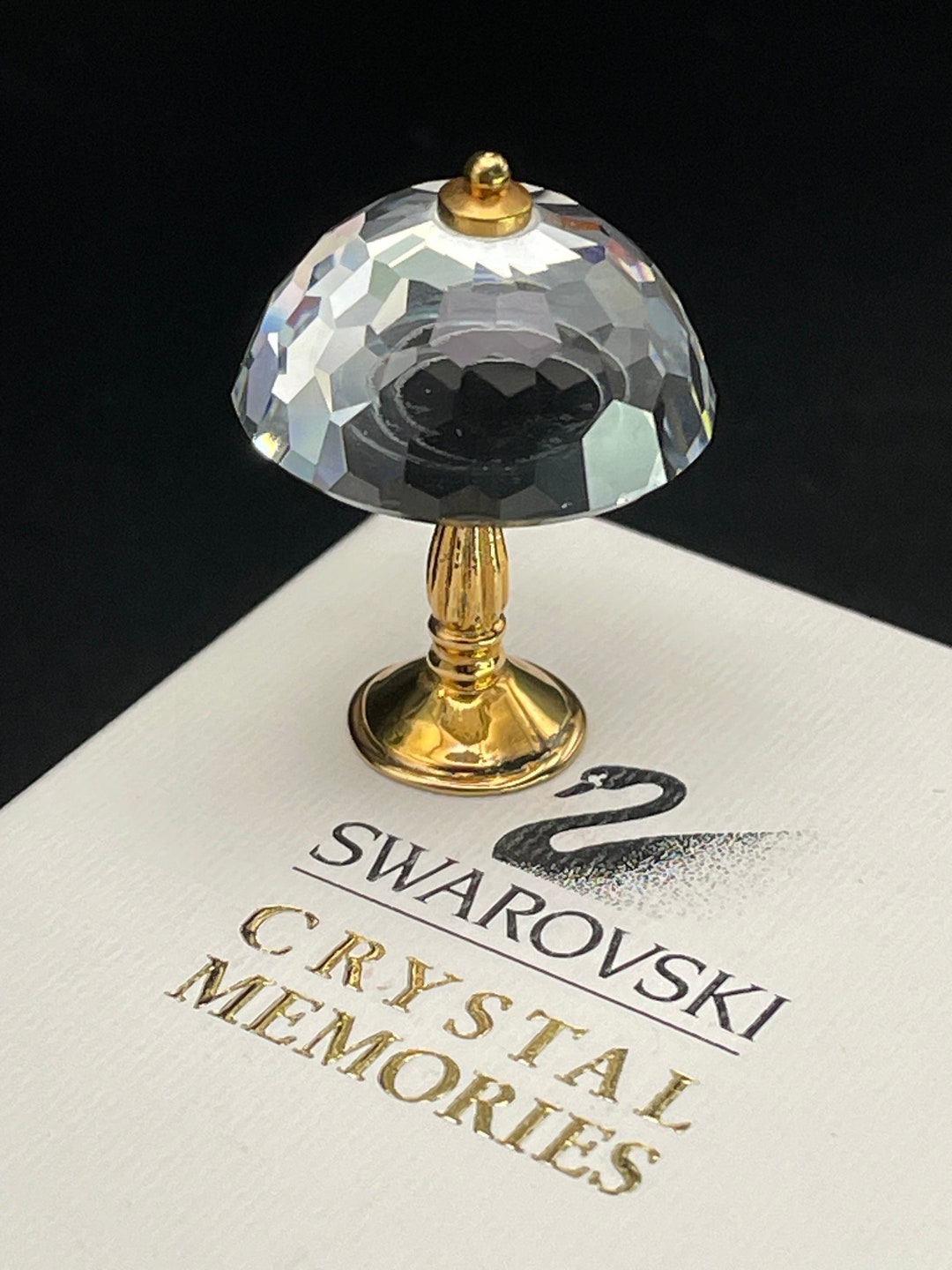 ヴィンテージ スワロフスキー クリスタル ランプ フィギュア