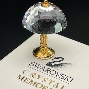 Vintage Swarovski Lamp Figurine Swarovski gift Crystal Memories collection Original box Austrian fine crystal Guarantee certificate