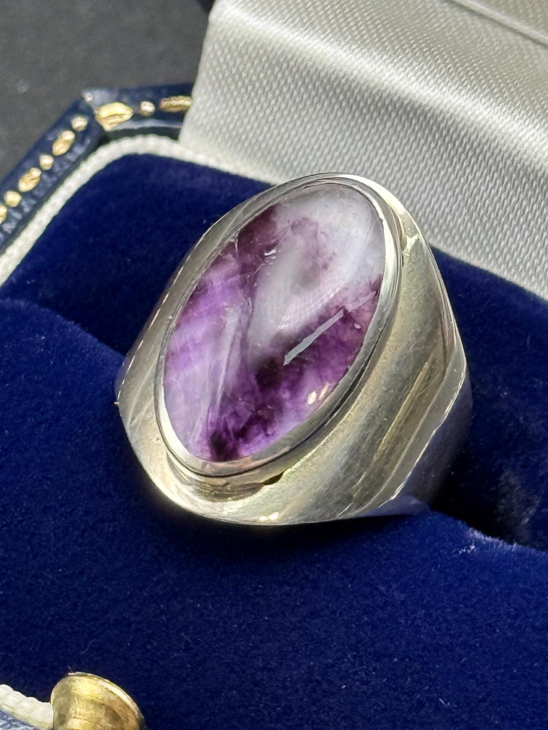 Blue John Sterling Silver Ring for Women Cocktail Dress Statement ...