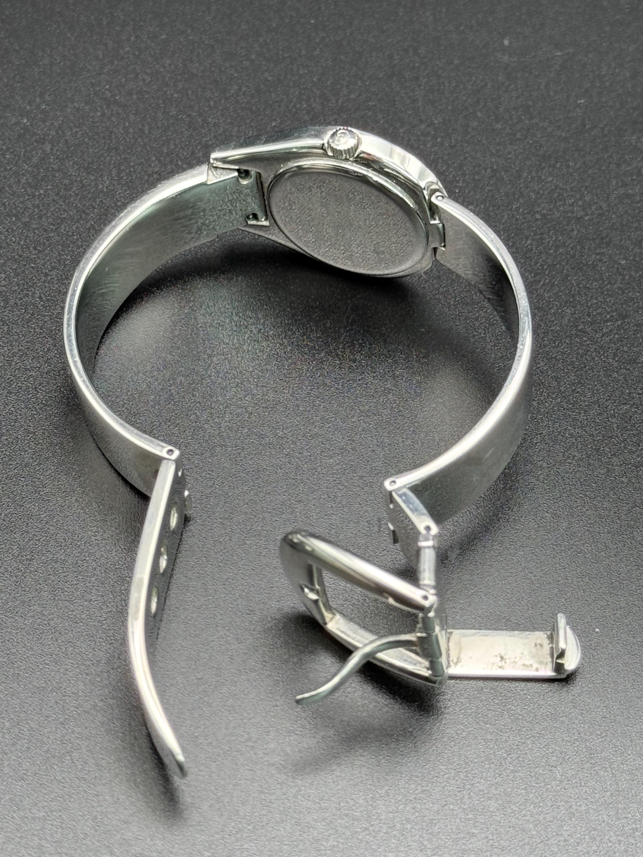 Vintage Gucci Bangle Watch, Silver Tone Swiss Made, 6700L - Etsy display picture 2