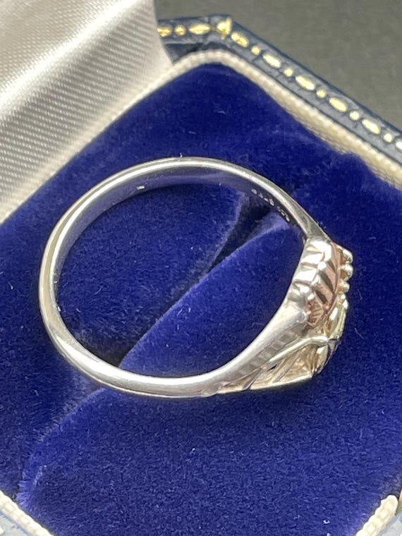 Vintage Black Hills American 12ct Solid gold leaf… - image 5